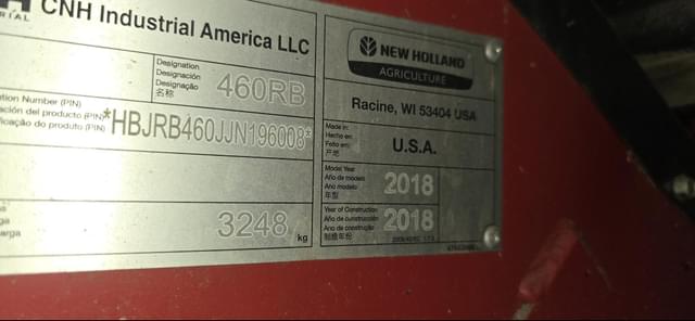 Image of New Holland RB460 CropCutter equipment image 4