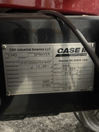 Image of Case IH Patriot 3340 equipment image 1