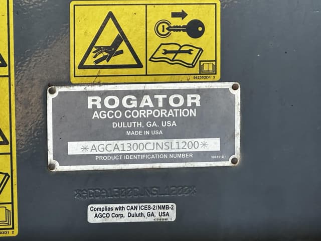 Image of RoGator RG1300C equipment image 1