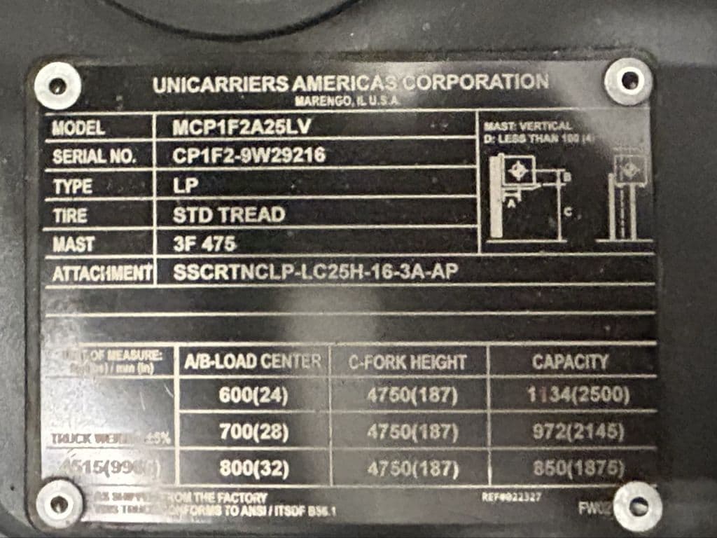 Image of Unicarriers CF50LP Image 1