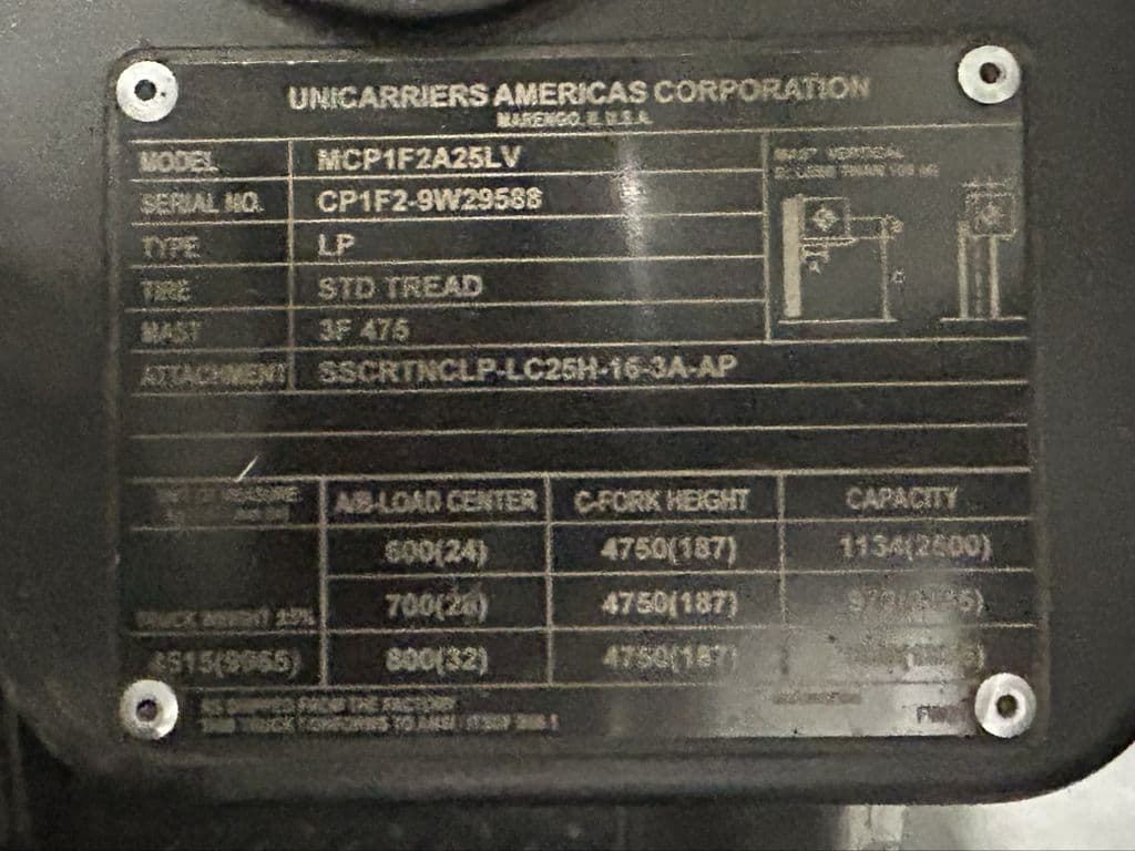 Image of Unicarriers CF50 Image 1