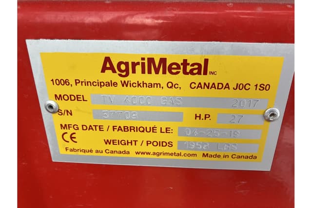 Image of AgriMetal Tuff Vac 4000 equipment image 4