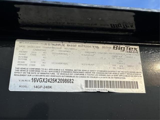 Image of Big Tex 14GP-24BK equipment image 4