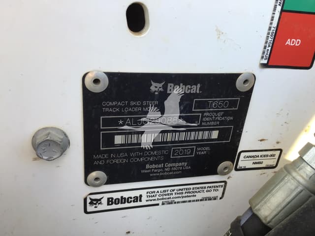 Image of Bobcat T650 equipment image 1