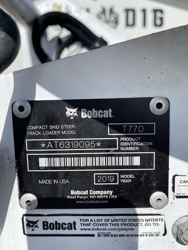 Image of Bobcat T770 equipment image 4