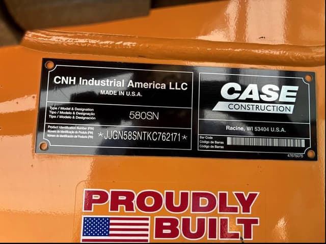 Image of Case 580 Super N equipment image 1