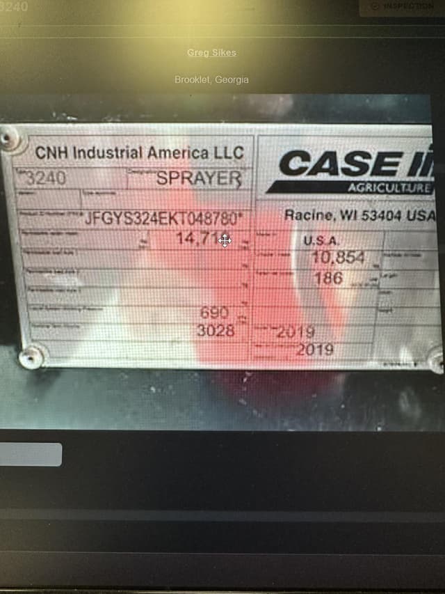 Image of Case IH 3240 Patriot equipment image 1