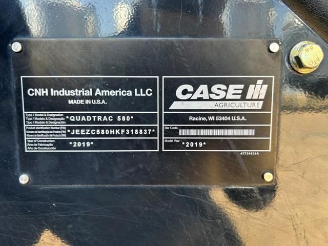 Image of Case IH Steiger 580 Quadtrac equipment image 3