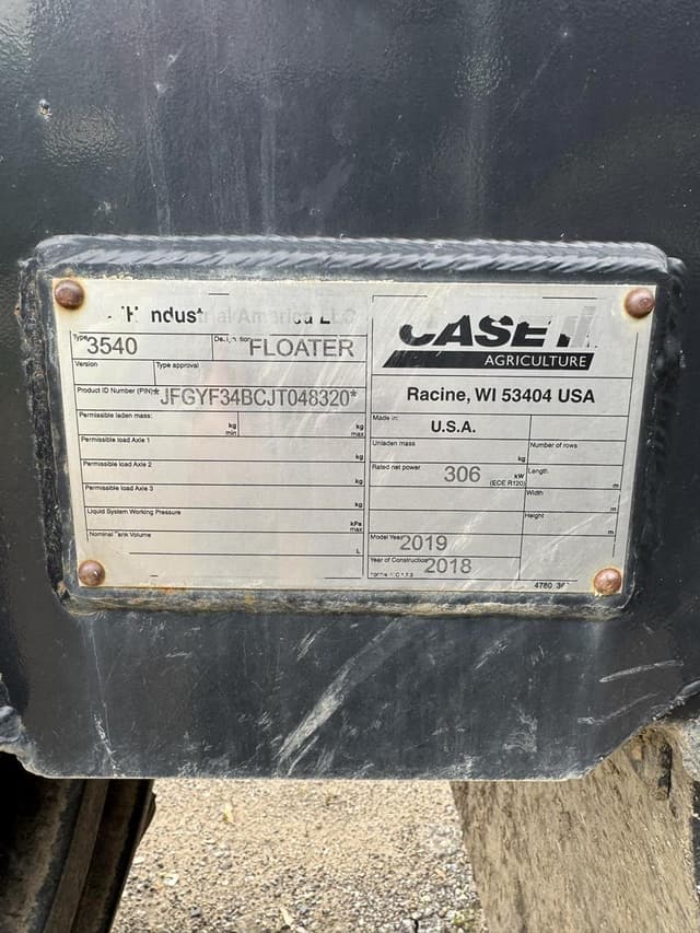 Image of Case IH Titan 3540 equipment image 4