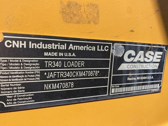 2019 Case TR340 Equipment Image0