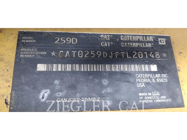 Image of Caterpillar 259D equipment image 1