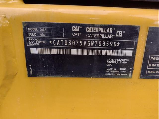 Image of Caterpillar 307.5 equipment image 4