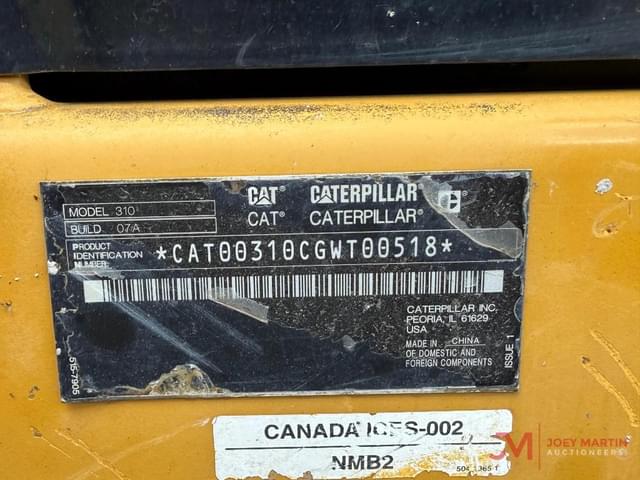 Image of Caterpillar 310 equipment image 4