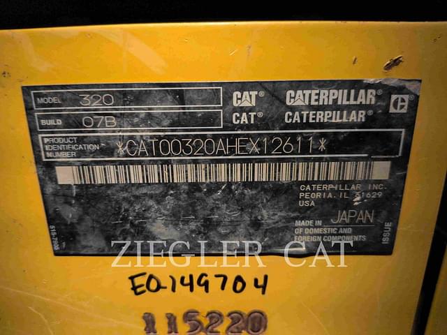 Image of Caterpillar 320 equipment image 1
