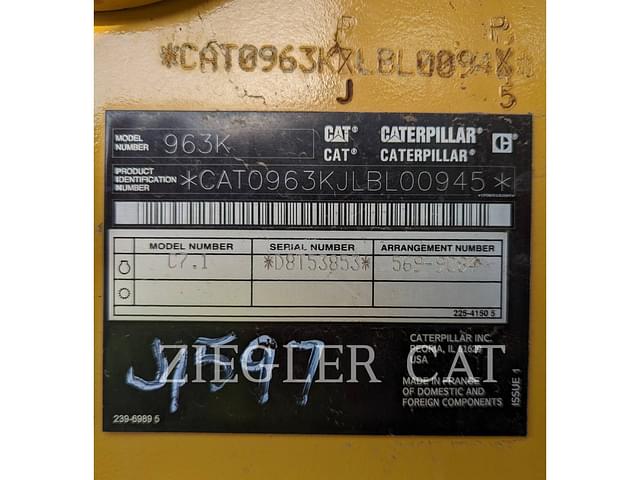 Image of Caterpillar 963K equipment image 3