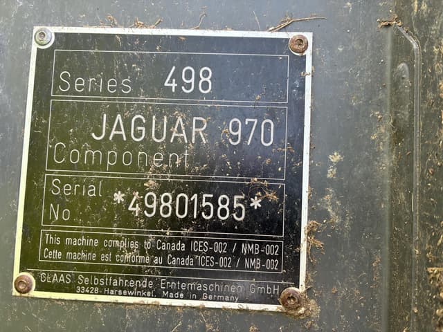 Image of CLAAS Jaguar 970 equipment image 1