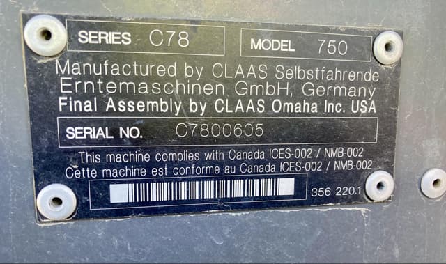 Image of CLAAS LEXION 750 equipment image 3