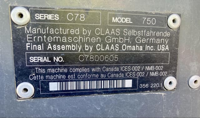Image of CLAAS LEXION 750 equipment image 3