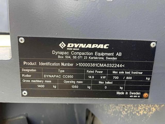 Image of DYNAPAC CC950  equipment image 4