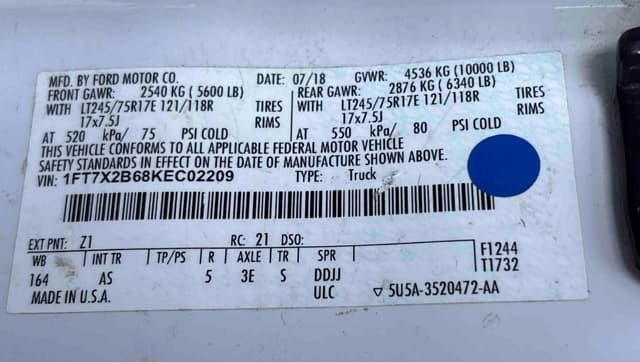 Image of Ford F-250 equipment image 2