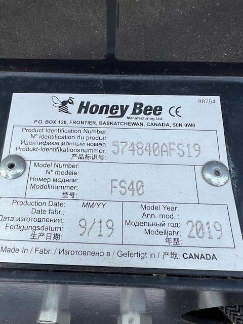Image of Honey Bee AFS240 equipment image 1