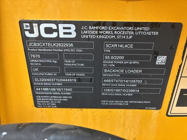 Image of JCB 3CX equipment image 1