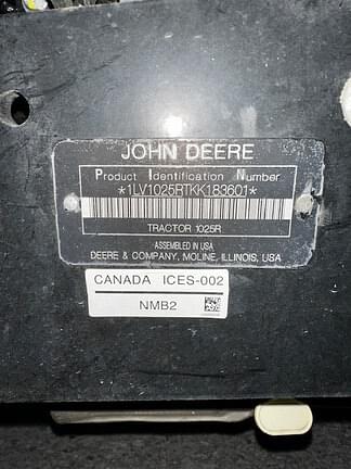 Image of John Deere 1025R equipment image 4