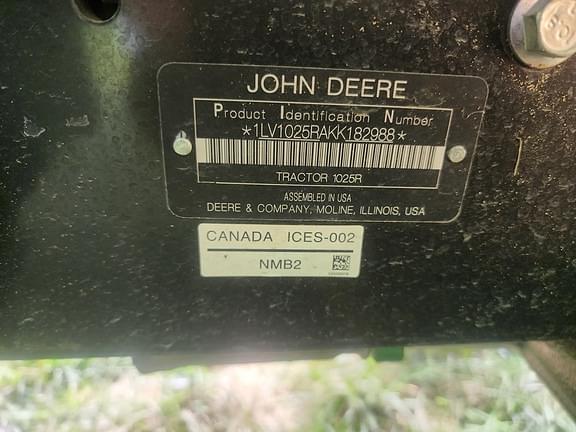 Image of John Deere 1025R equipment image 4