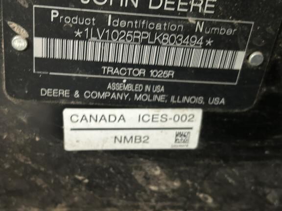 Image of John Deere 1025R equipment image 2