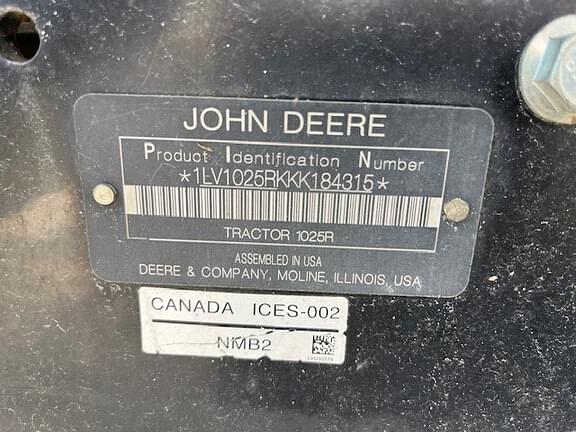 Image of John Deere 1025R equipment image 4