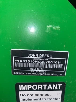 Image of John Deere 2510H equipment image 1
