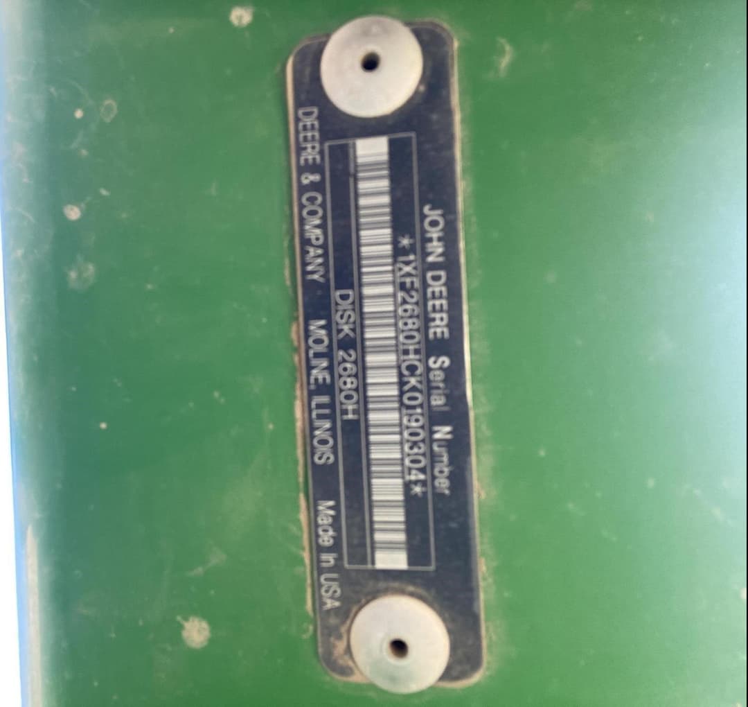 Image of John Deere 2680H Image 1