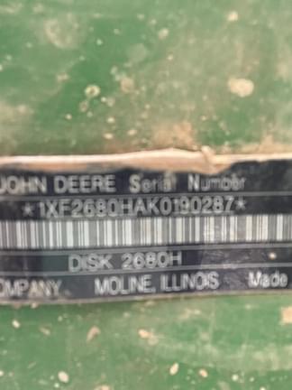 Image of John Deere 2680H equipment image 4