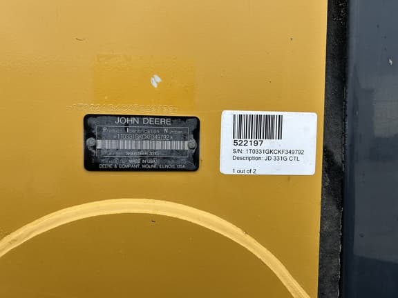 Image of John Deere 331G equipment image 3