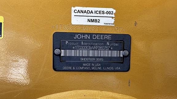 Image of John Deere 333G equipment image 2