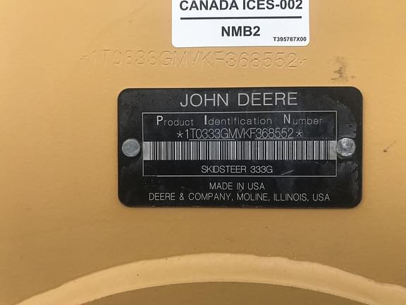 Image of John Deere 333G equipment image 4