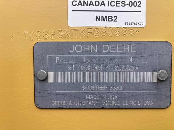 Image of John Deere 333G equipment image 4
