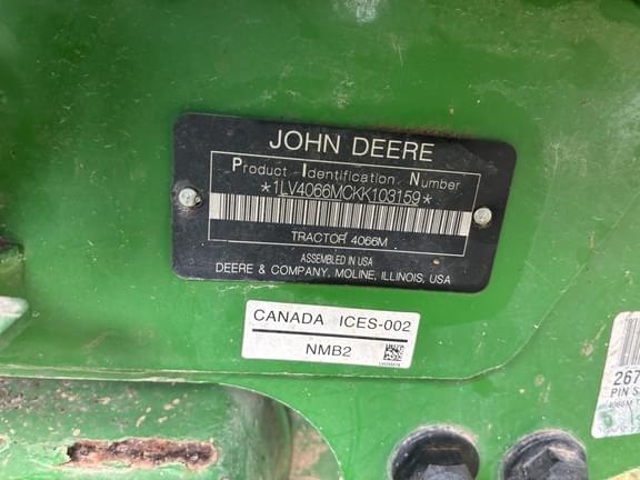 Image of John Deere 4066M equipment image 4