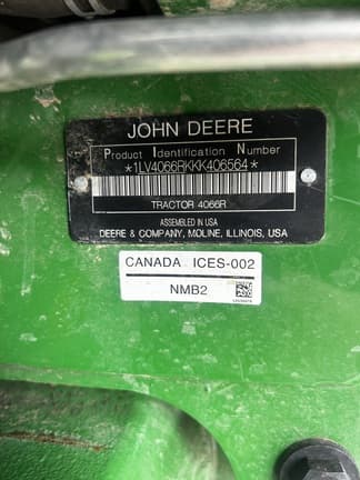 Image of John Deere 4066R equipment image 1