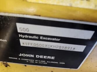 Image of John Deere 50G equipment image 2