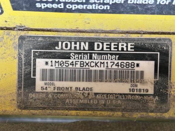 Image of John Deere 54" Front Blade equipment image 1