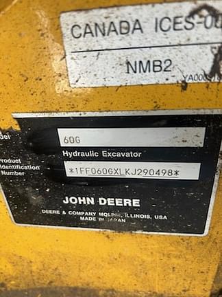 Image of John Deere 60G equipment image 3