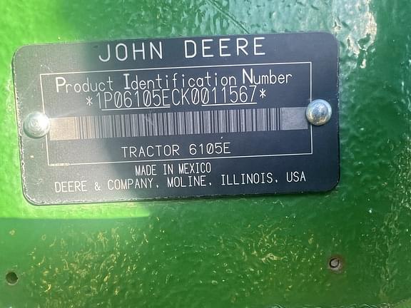 Image of John Deere 6105E equipment image 3