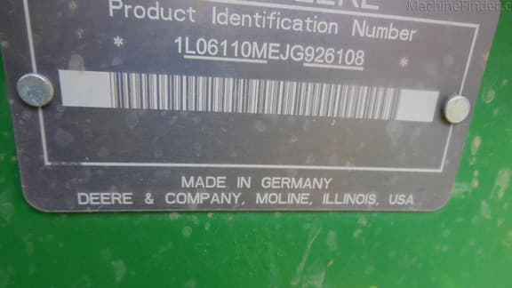 Image of John Deere 6110M equipment image 4