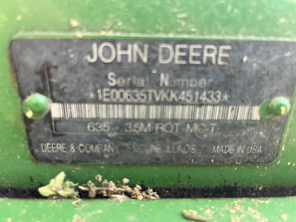 Image of John Deere 635 equipment image 2