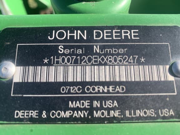 Image of John Deere 712C equipment image 4