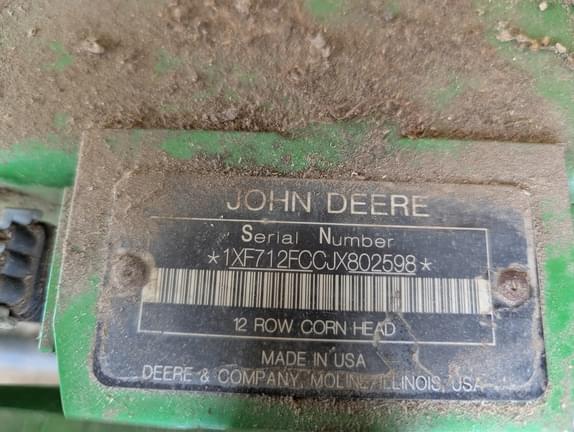 Image of John Deere 712FC equipment image 1