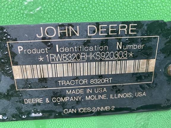 Image of John Deere 8320RT equipment image 1