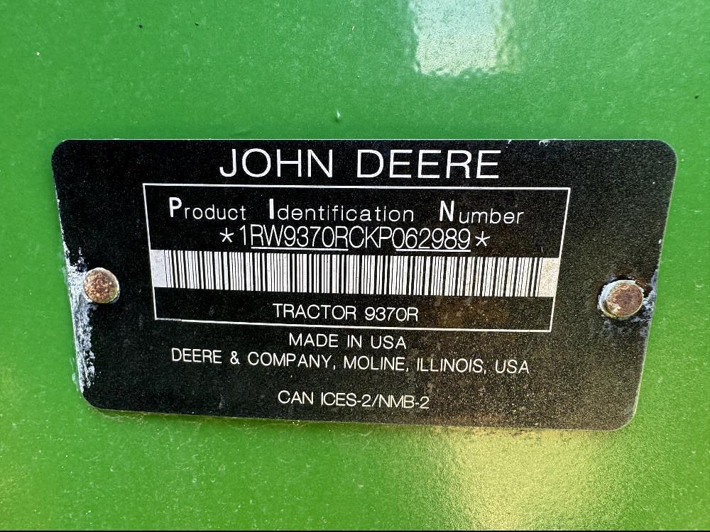 Image of John Deere 9370R Image 1