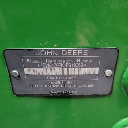 Image of John Deere 9470RT equipment image 1